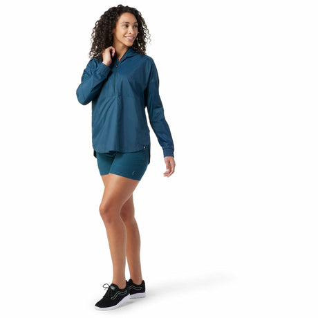 Smartwool Womens Active Ultralite Anorak  -  Small / Twilight Blue