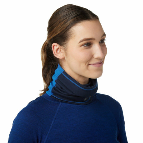 Smartwool Thermal Merino Colorblock Neck Gaiter  -  One Size Fits Most / Laguna Blue Heather