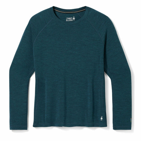 Smartwool Womens Classic Thermal Merino Base Layer Crew Plus  -  1X / Twilight Blue Heather