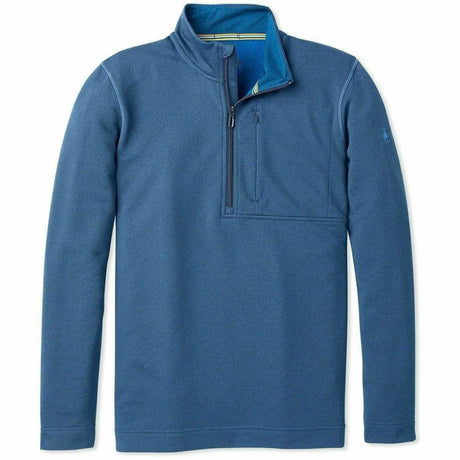 Smartwool Mens Merino Sport Fleece 1/2 Zip  -  Small / Alpine Blue Heather