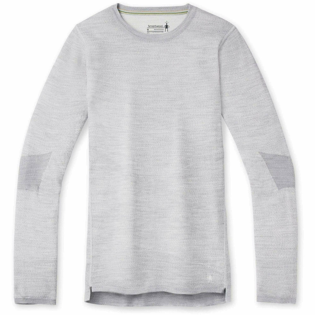 Smartwool Womens Intraknit Thermal Merino Base Layer Crew  -  X-Large / Light Gray Heather/White