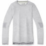 Smartwool Womens Intraknit Thermal Merino Base Layer Crew  -  X-Large / Light Gray Heather/White