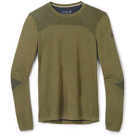 Smartwool Mens Intraknit Thermal Merino Base Layer Crew  -  Small / Winter Moss