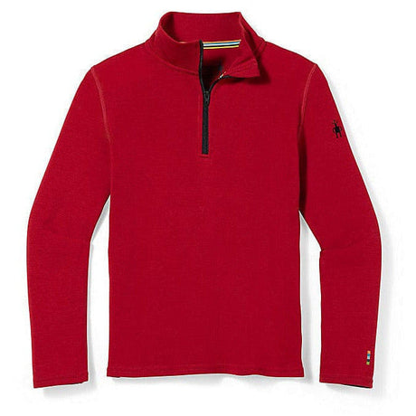 Smartwool Kids Classic Thermal Merino Base Layer Zip T  -  X-Large / Rhythmic Red