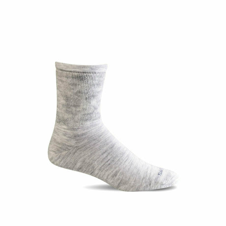 Sockwell Womens Extra Easy Relaxed Fit Crew Socks  -  Small/Medium / Ash