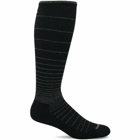 Sockwell Womens Circulator Moderate Compression Socks  -  Small/Medium / Black Sparkle