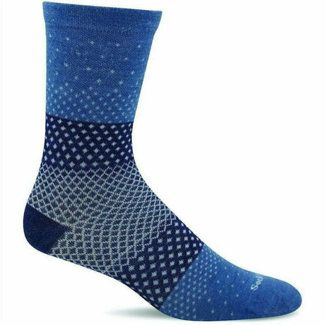 Sockwell Womens Plantar Ease Firm Compression Crew Socks  -  Small/Medium / Bluestone