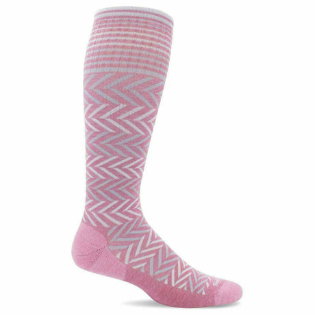 Sockwell Womens Chevron Moderate Compression Socks  -  Small/Medium / Lotus