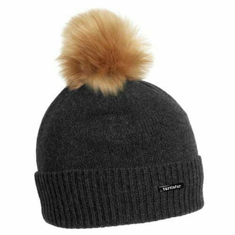 Turtle Fur Lambswool Sara-Jane Beanie  -  One Size Fits Most / Black