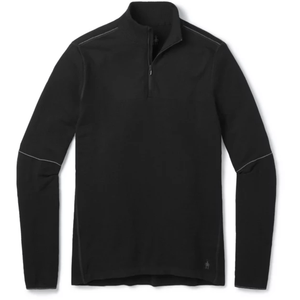 Smartwool Mens Intraknit Merino 250 Thermal 1/4 Zip  -  Small / Black