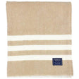 Faribault Mill Trapper Wool Throw Blanket  -  Khaki/Natural Stripe