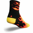 SockGuy Fireball Classic 3 Inch Crew Socks  -  Small/Medium