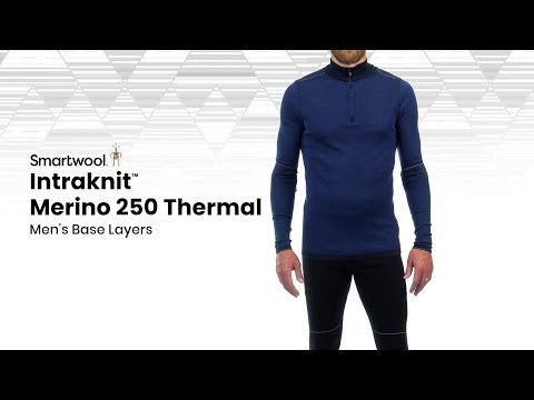 Smartwool Mens Intraknit Merino 250 Thermal 1/4 Zip