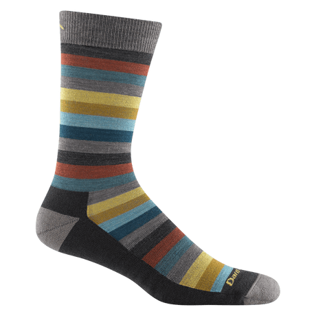 Darn Tough Mens Merlin Crew Lightweight Lifestyle Socks  -  Medium / Charcoal