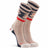 Fox River Womens Red Heel Monkey See Crew Socks  -  Small / Brown Heather