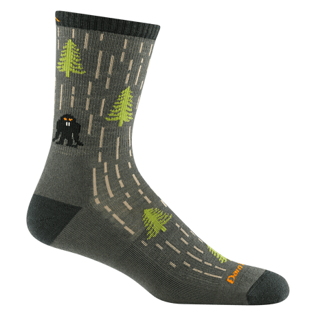 Darn Tough Mens Yarn Goblin Micro Crew Lightweight Hiking Socks  -  Medium / Forest