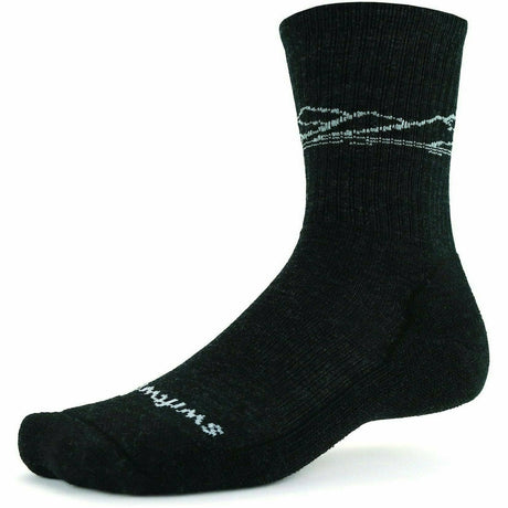 Swiftwick Pursuit Six Light Hike Socks  -  Medium / Charcoal Mountain