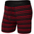 SAXX Mens Platinum Boxer Brief  -  Small / Black/Red Tidal Stripe