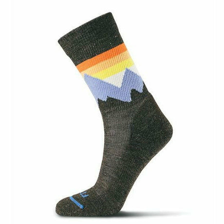 FITS Mountain Top Light Hiker Crew Socks  -  Small / Chestnut