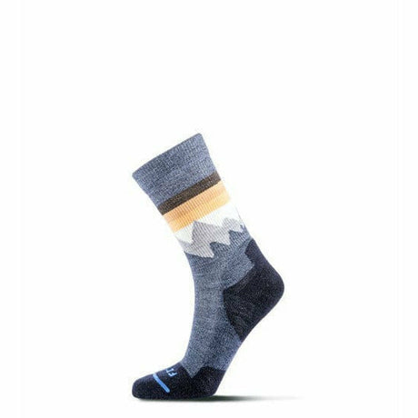 FITS Mountain Top Light Hiker Crew Socks  -  Small / Navy