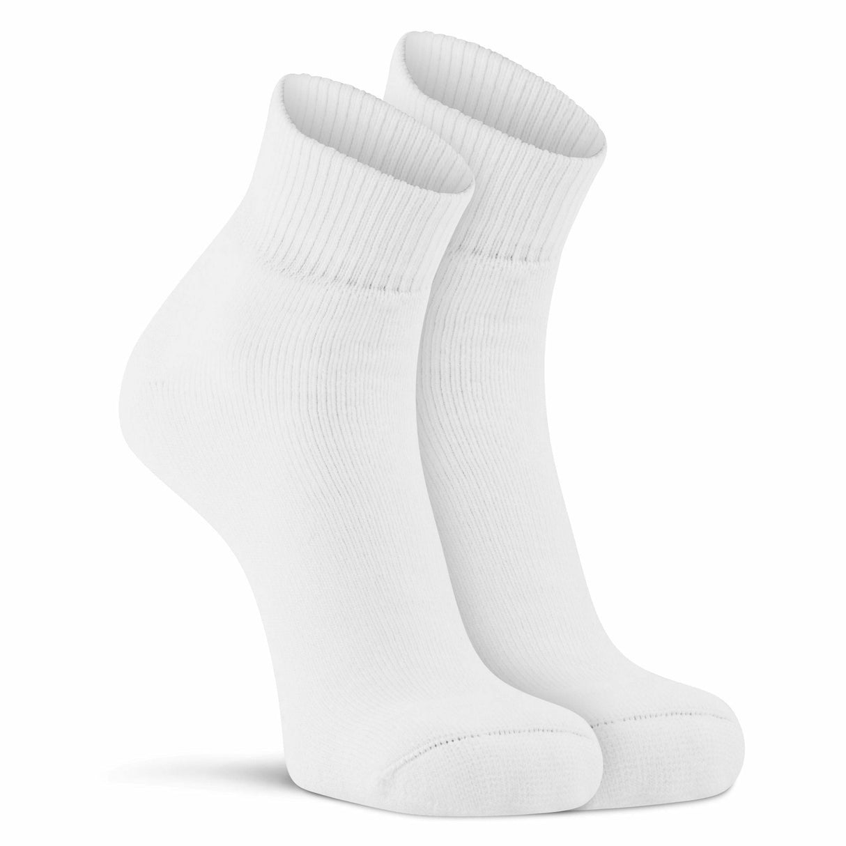 Fox River Wick Dry Classic Quarter Crew Socks  -  Medium / White