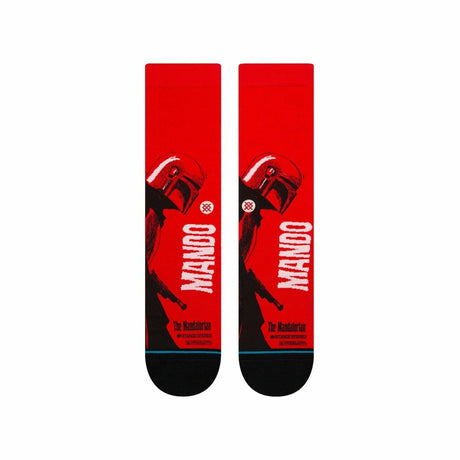 Stance Mando West Crew Socks  -  Medium / Red